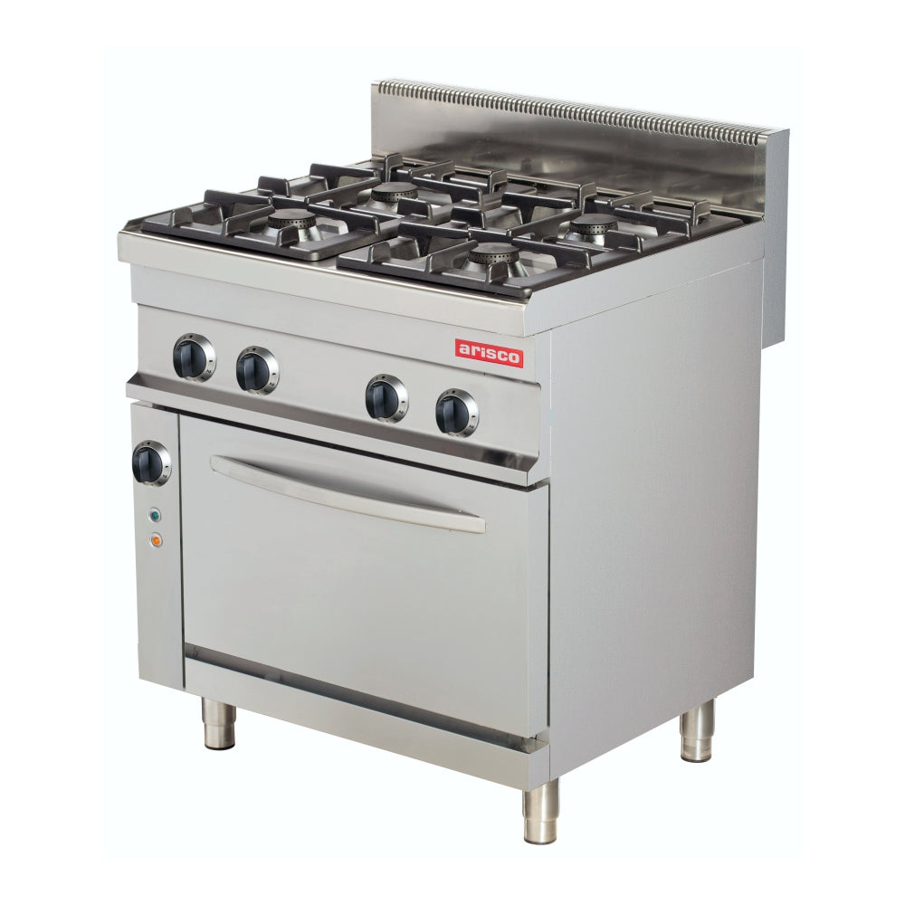 ARISCO - 4 Burner gas cooker with electric convection oven