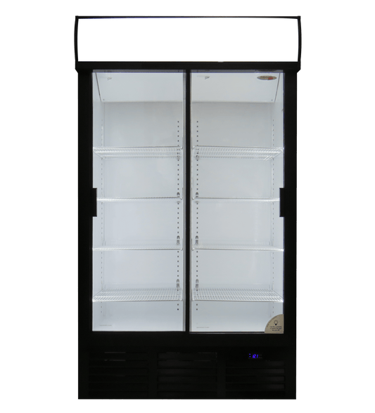 FRIDGE STAR – Double Sliding Glass Door Beverage Cooler