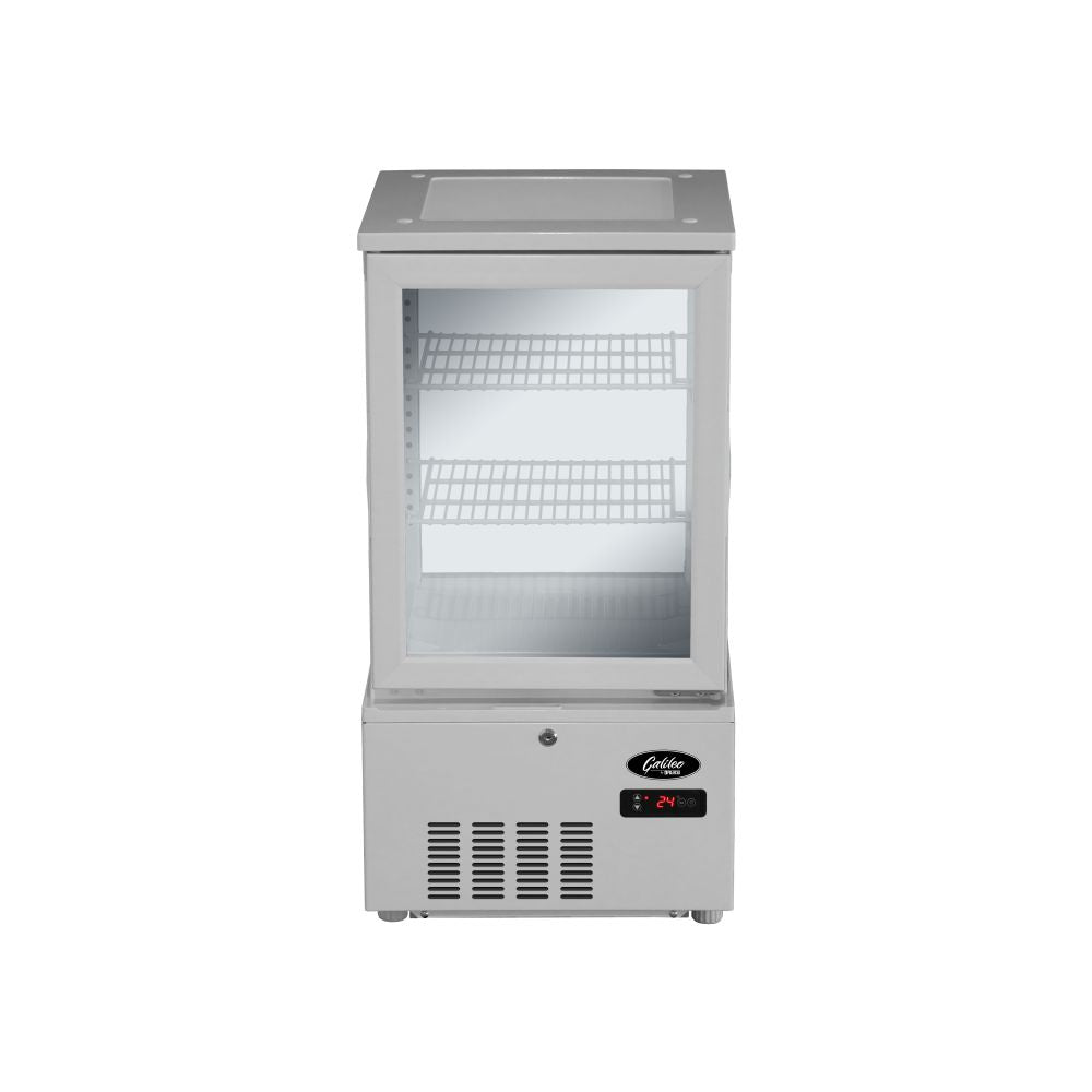 GALILEO - Refrigerated display - 4 sided glass - 56L