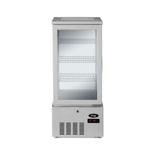 GALILEO - Refrigerated display - 4 sided glass - 74L