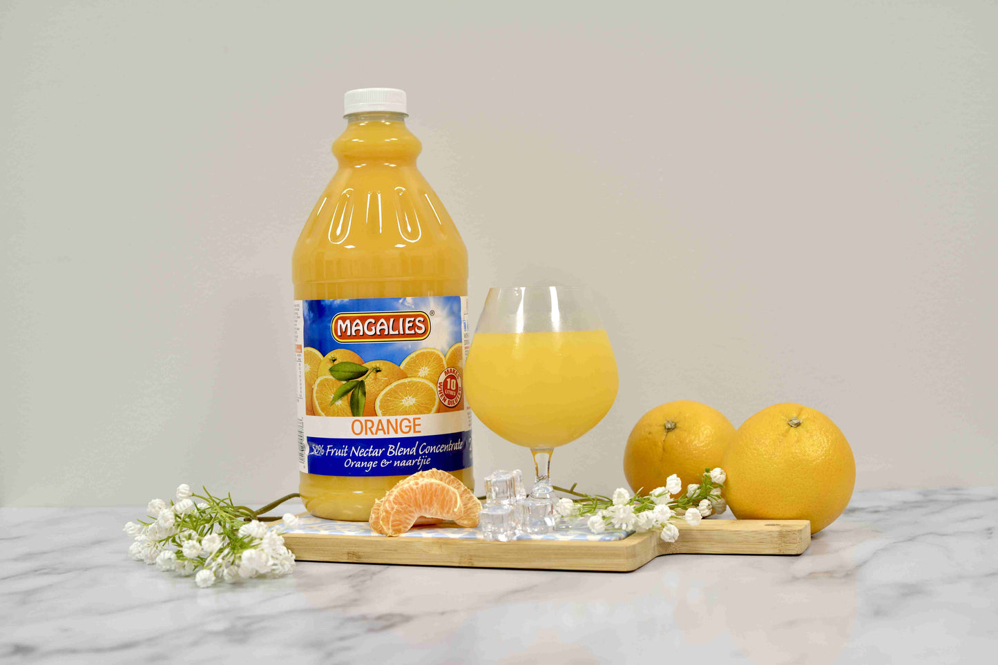 MAGALIES - 2 litre Orange 50% 1+4 fruit nectar concentrate
