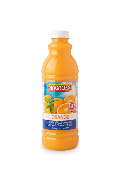 Magalies 1 litre Orange 50% 1+4 fruit nectar concentrate