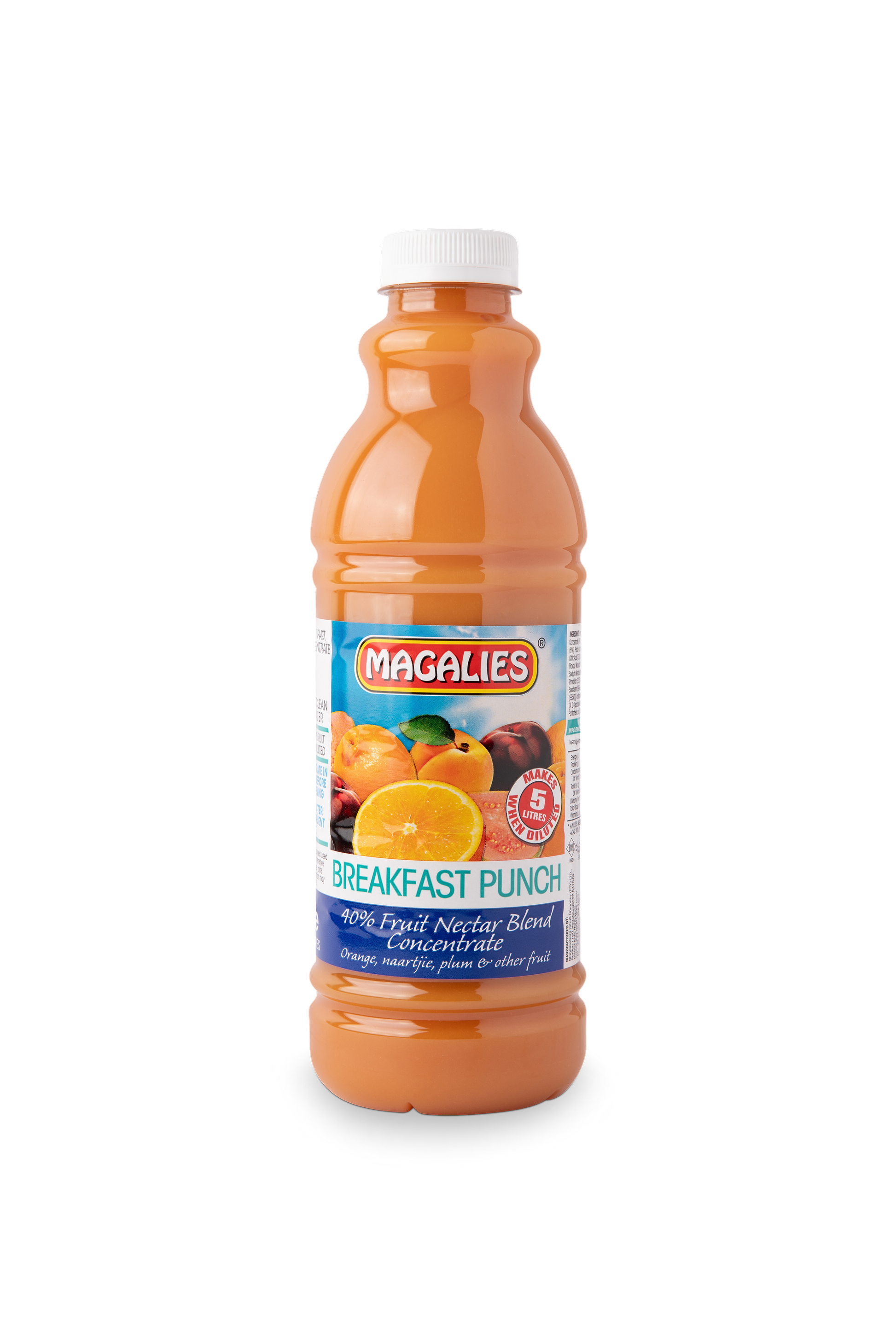 Magalies 1 litre Breakfast Punch 40% 1+4 fruit nectar concentrate
