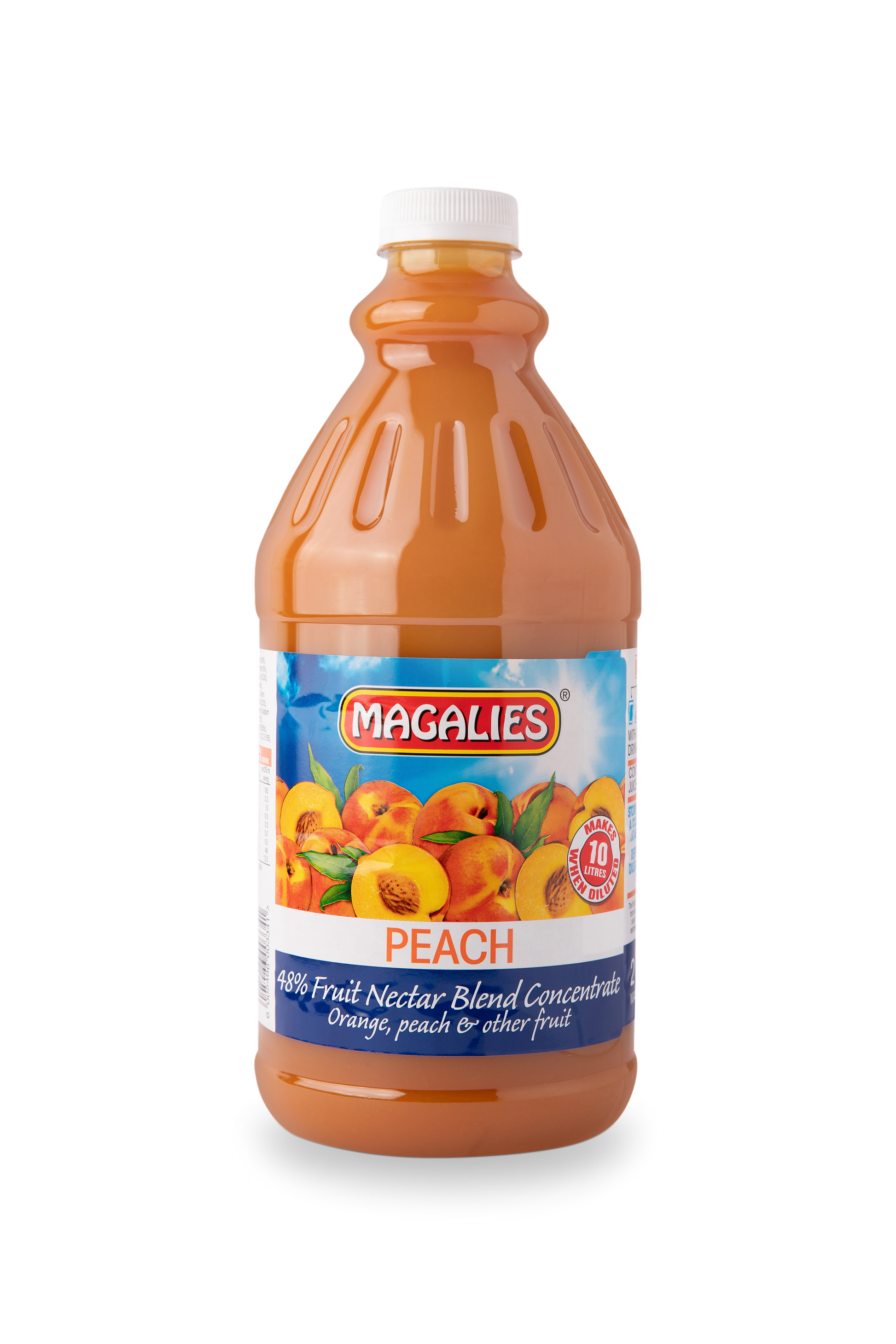 Magalies 2 litre Peach 48% 1+4 fruit nectar concentrate