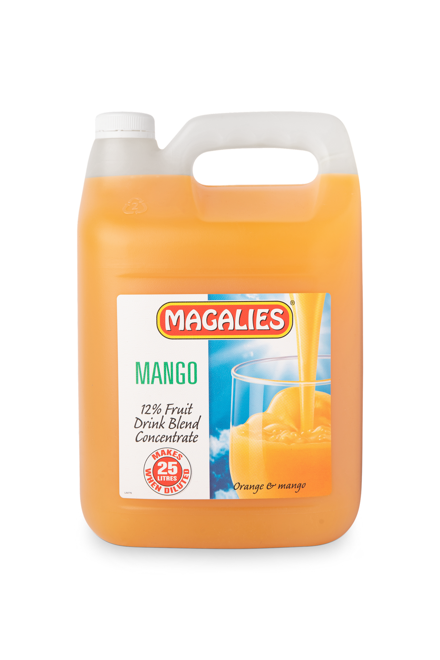 Magalies 5 litre Mango 12% 1+4 fruit drink concentrate.