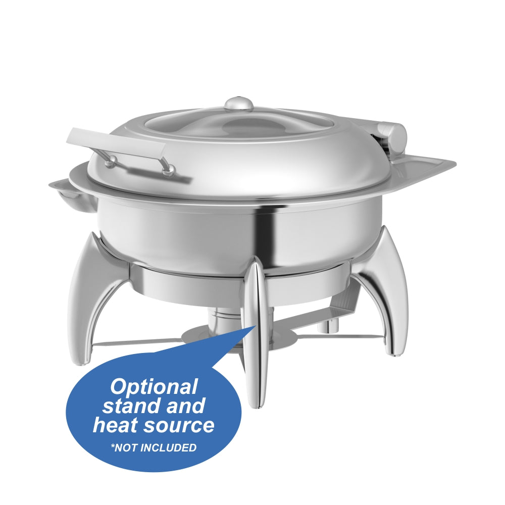 CHAFING DISH ROUND WITH GLASS LID