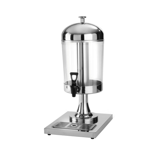 INOXSERV - Single juice dispenser with a center ice tube - 8 litre