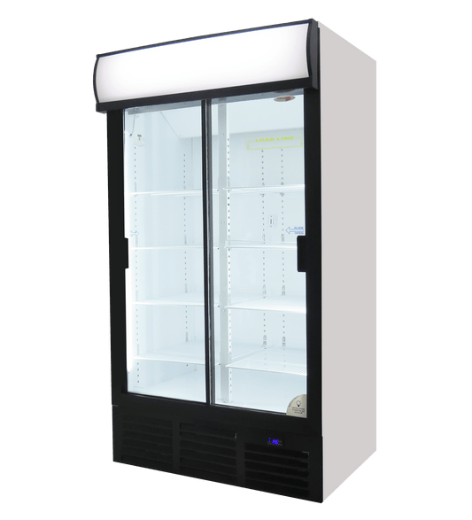 FRIDGE STAR - Double Sliding Glass Door Beverage Cooler