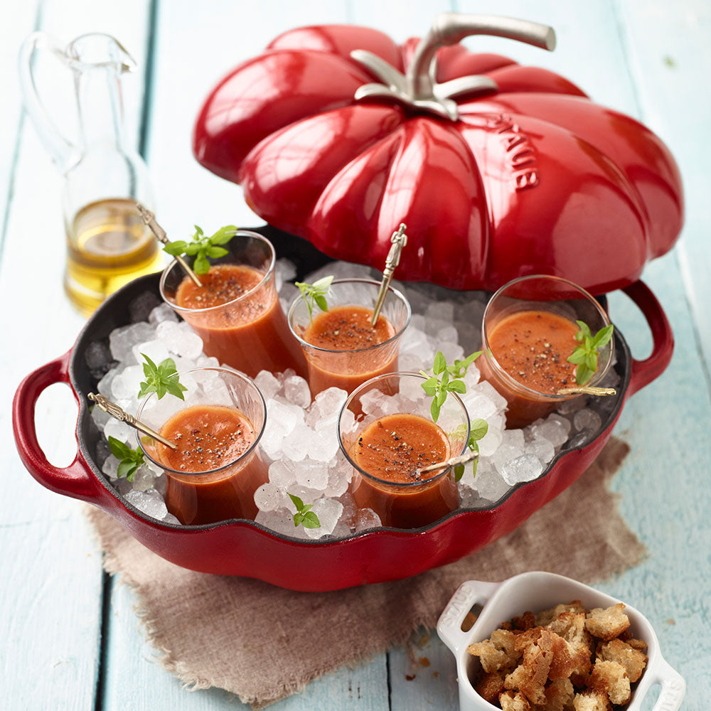 STAUB - Tomato Cherry Oval Casserole Cast Iron 2.5L - 25cm