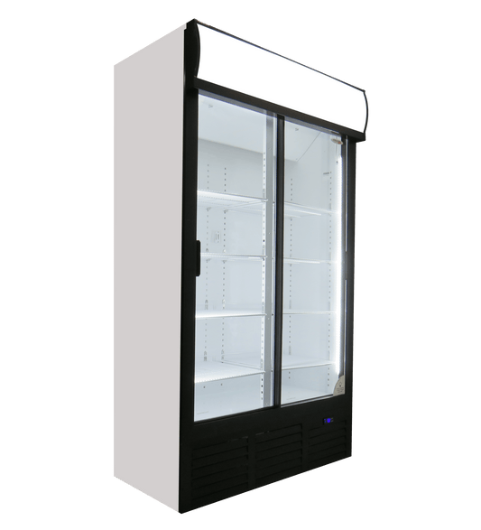 FRIDGE STAR – Double Sliding Glass Door Beverage Cooler