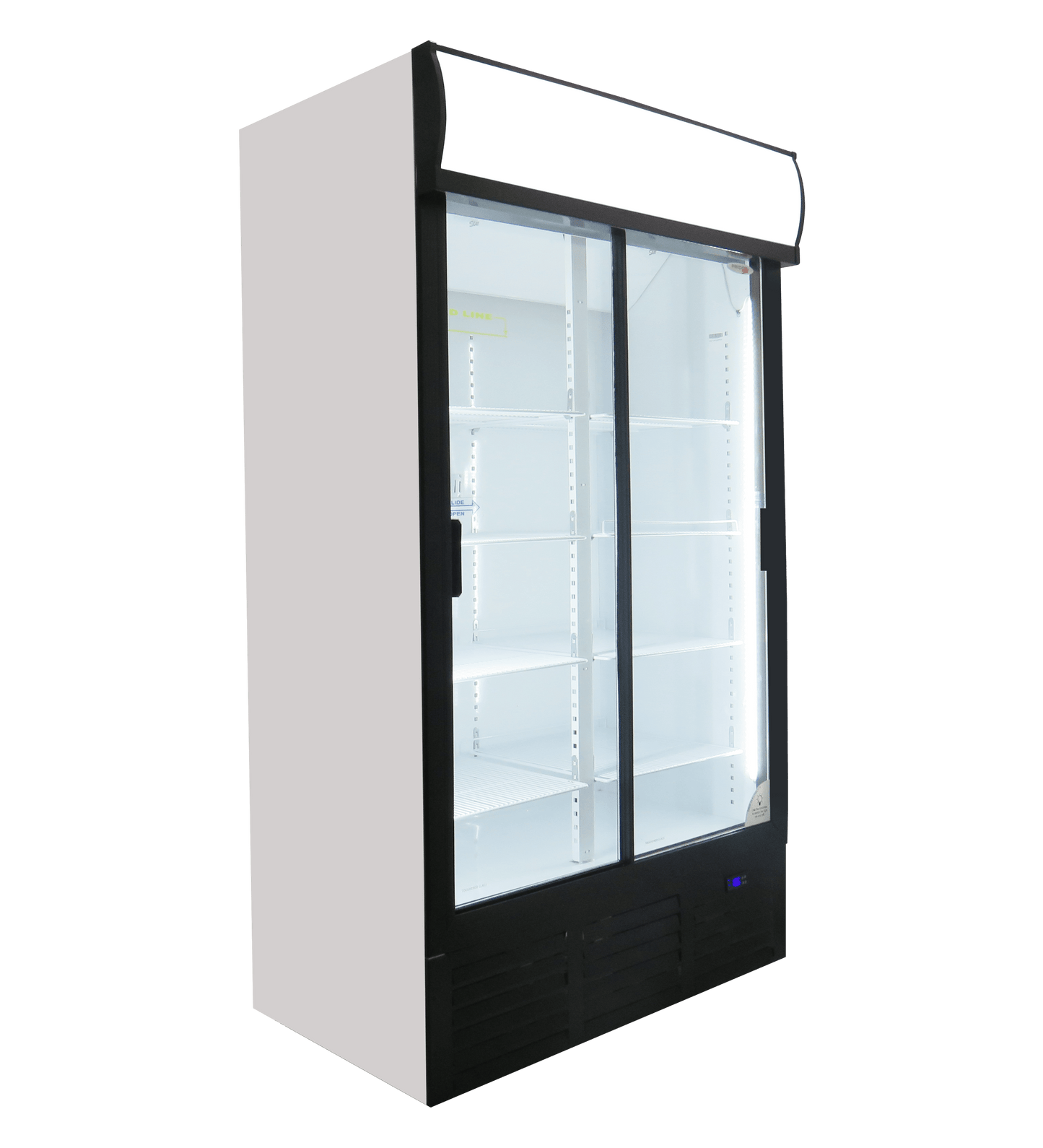 FRIDGE STAR - Double Sliding Glass Door Beverage Cooler