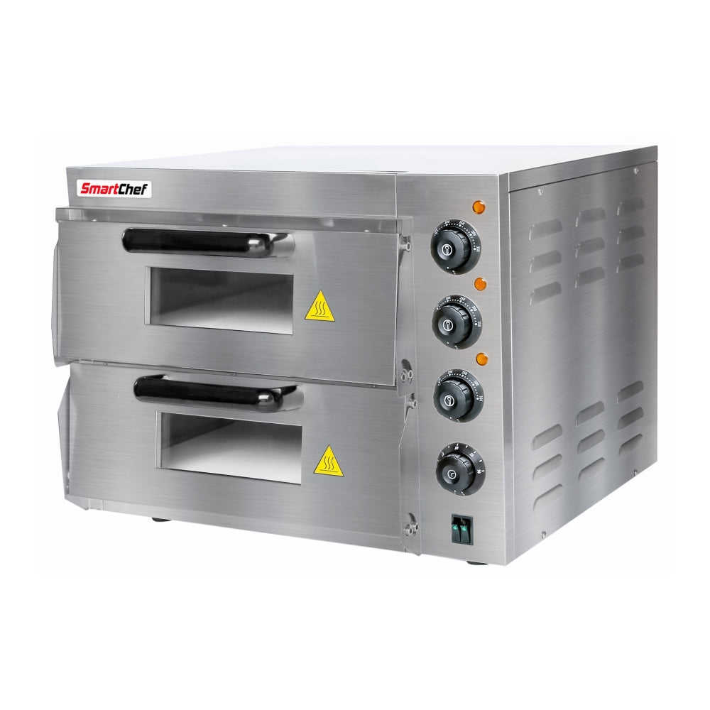 SMARTCHEF - Pizza Oven Double Deck - 1 pizza per deck