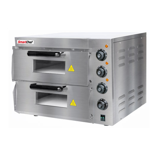 SMARTCHEF - Pizza Oven Double Deck - 1 pizza per deck