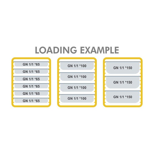 AVATHERM - Food Pan Carrier 6-Pan Front-loading (Yellow)