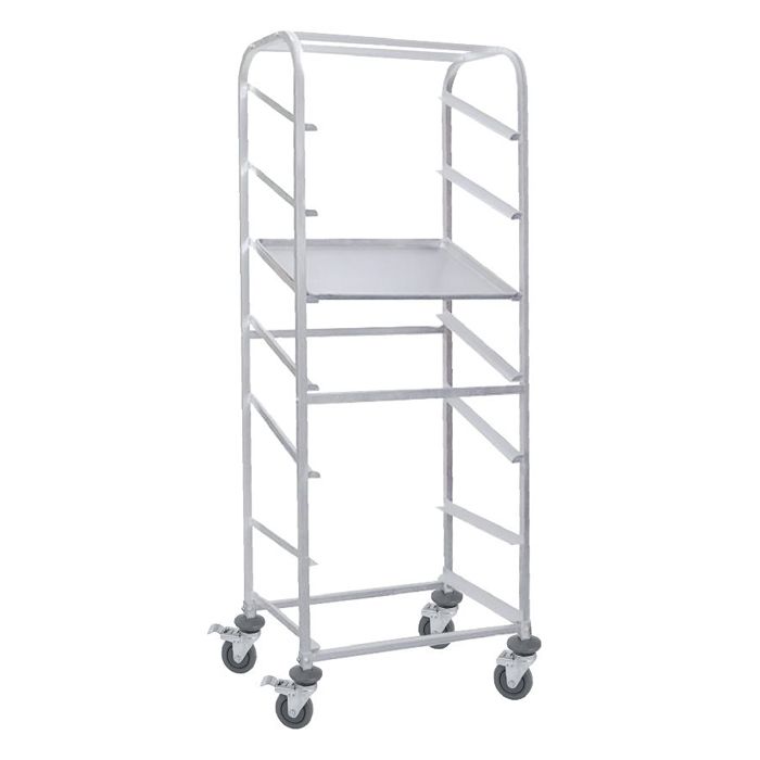BAKING TRAY TROLLEY ANGLED 7TIER 600X400