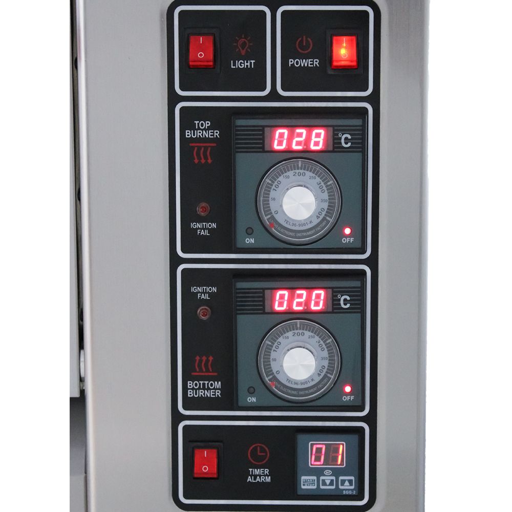 BAKEMARK - Double deck gas oven – 3 trays per deck