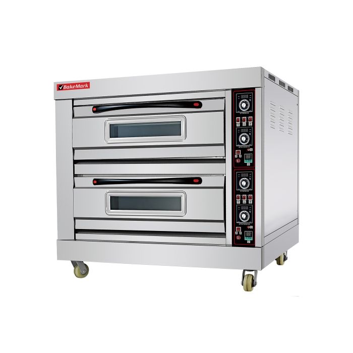 BAKEMARK -  Double deck electric oven - (2 pans per deck)
