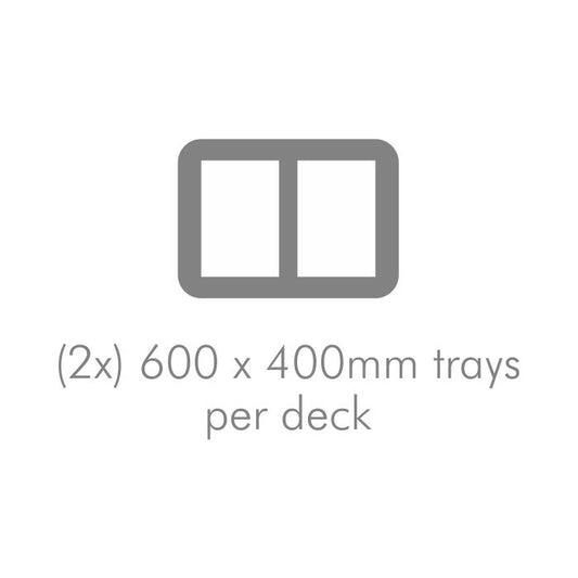 BAKEMARK - Double deck electric oven - (2 pans per deck)