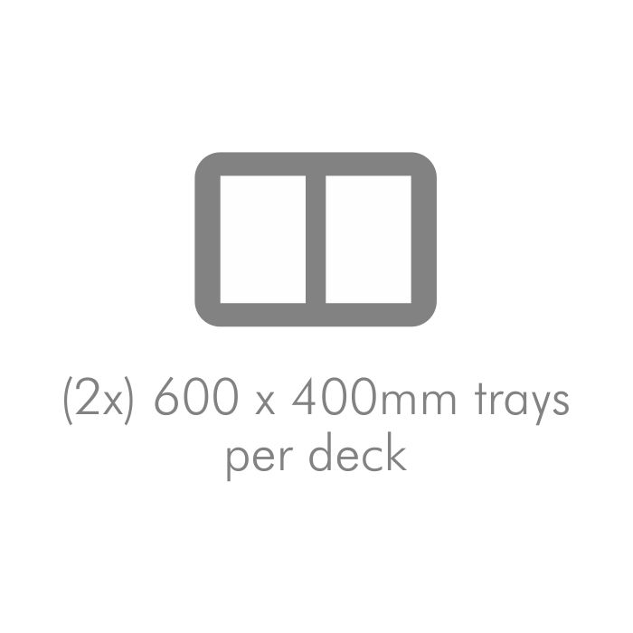 BAKEMARK -  Triple deck electric oven - (2 pans per deck)