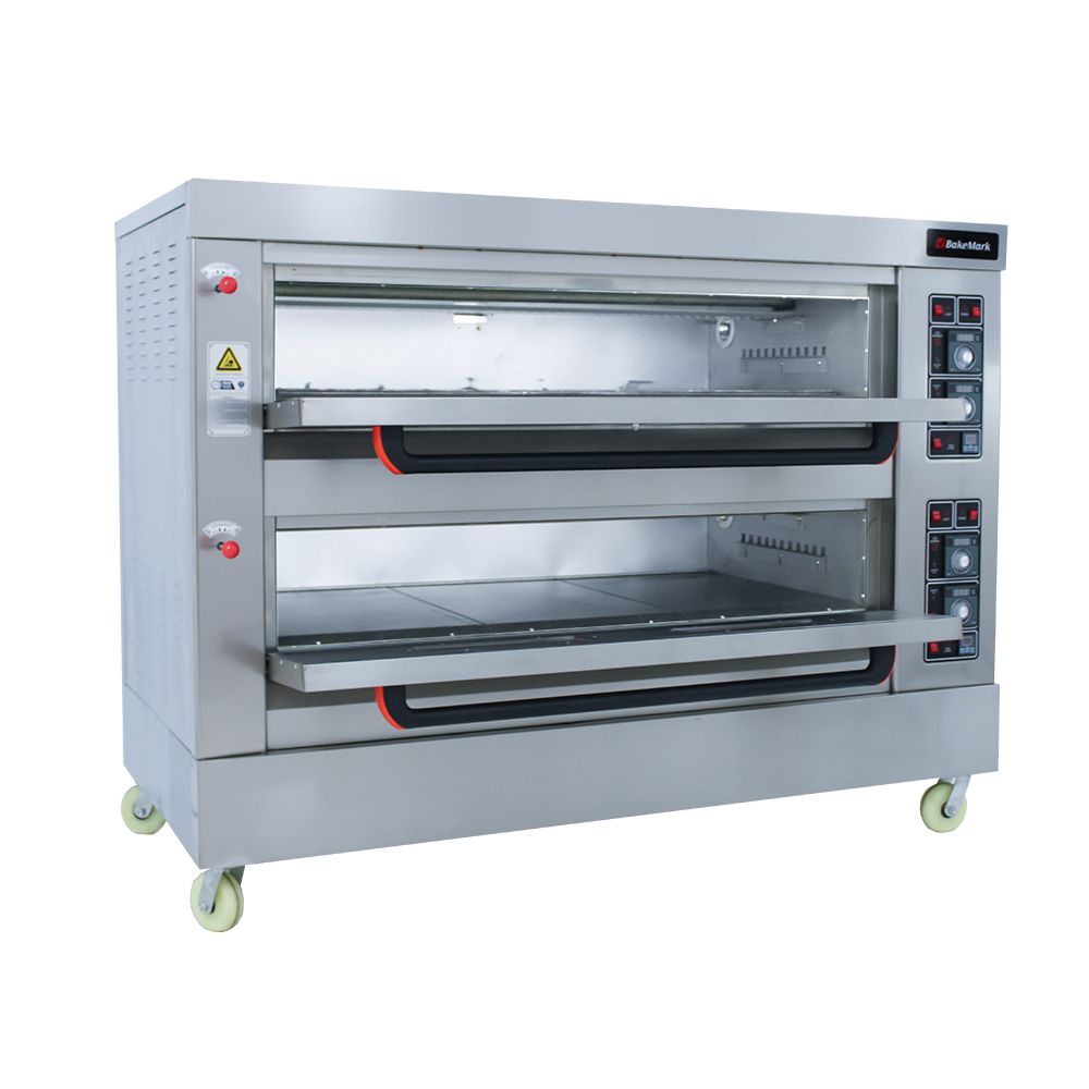 BAKEMARK - Double deck gas oven – 3 trays per deck