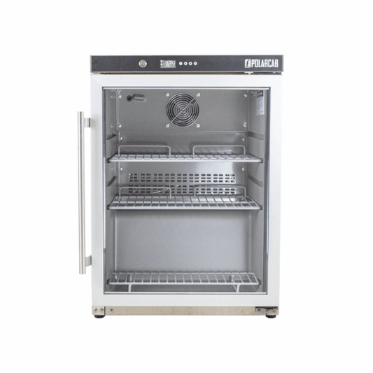 POLARCAB - Upright Storage Freezer with Glass Door - 120L