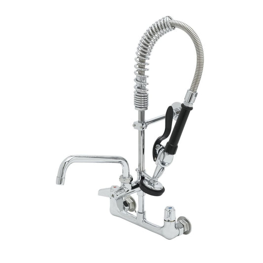 T&S - Mini Pre-Rinse Spray with 8” faucet - Wall mounted