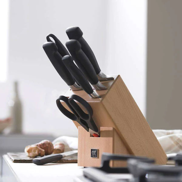 ZWILLING - Four Star Bamboo Knife Blockset - 7pc