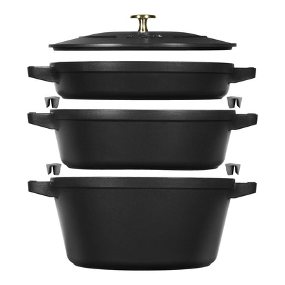 STAUB - Cast Iron Stackable Set - 4PC