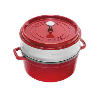 STAUB - Cherry Casserole & Steamer - 26cm