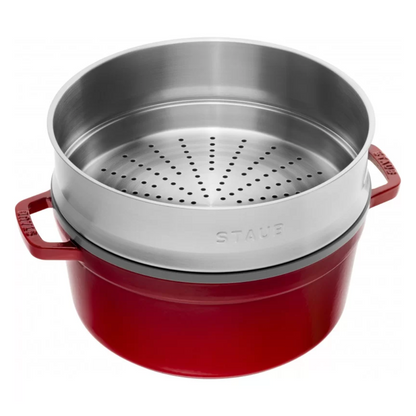 STAUB - Cherry Casserole & Steamer - 26cm