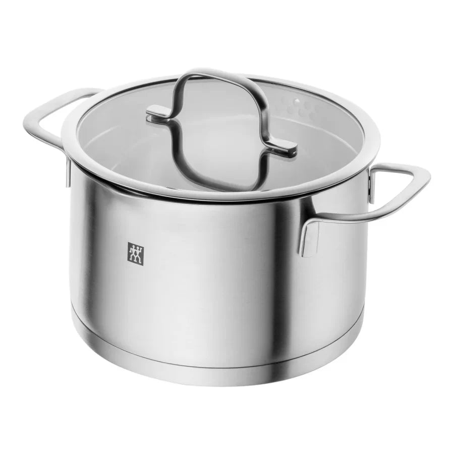 ZWILLING - TRUEFLOW - Stainless Steel Stock pot with Glass Lid -  20cm / 3.5L