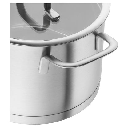 ZWILLING - TRUEFLOW Stainless Steel Stock pot with Glass Lid - 24cm / 6L