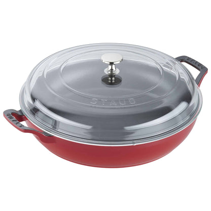 STAUB - Cherry Sauté Pan with glass lid - 28cm