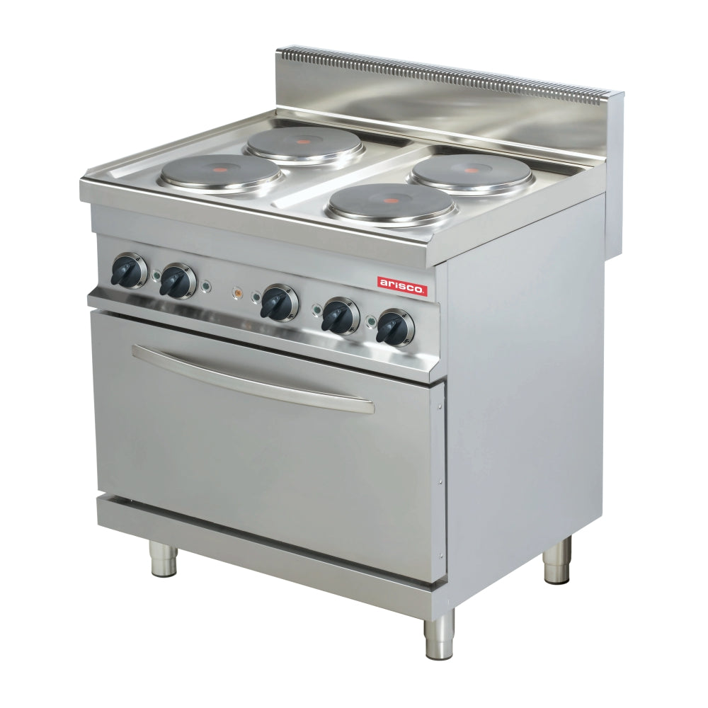 ARISCO - 4 Plate cooking range with 1/1 GN convection oven – 700 series