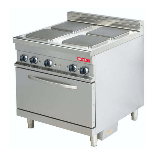 ARISCO - 4 Plate cooking range with 2/1 GN convection oven – 900 series