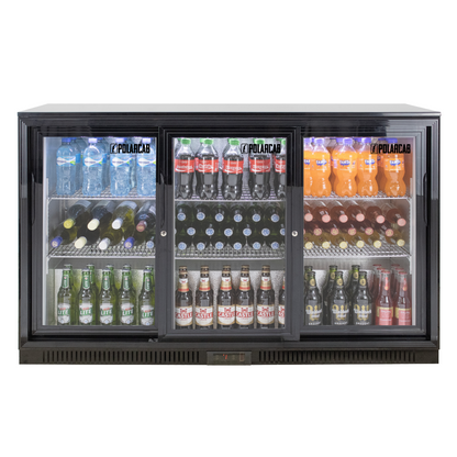 POLARCAB - Back Bar Cooler - 3 Sliding Door