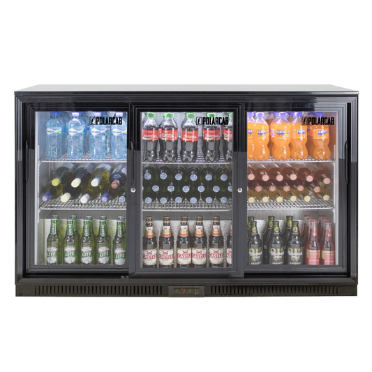 POLARCAB - Back Bar Cooler - 3 Sliding Door