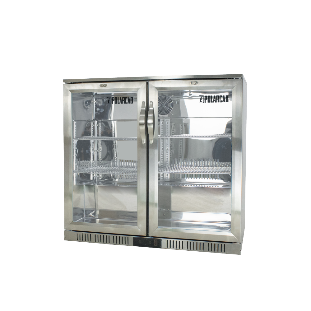 POLARCAB - Back bar cooler – 2 Door, Hinged - Stainless Steel