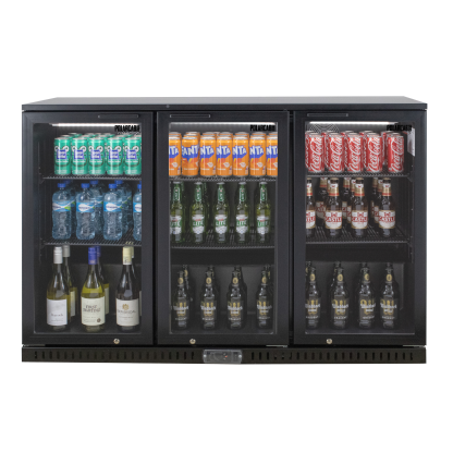 POLARCAB - Black Bar Cooler 3H/Door - 328L