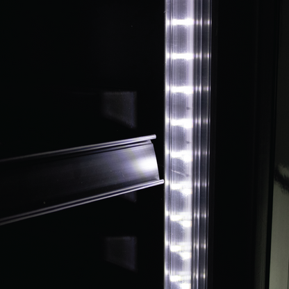 POLARCAB - Beverage Cooler – Split Door – Black 360L