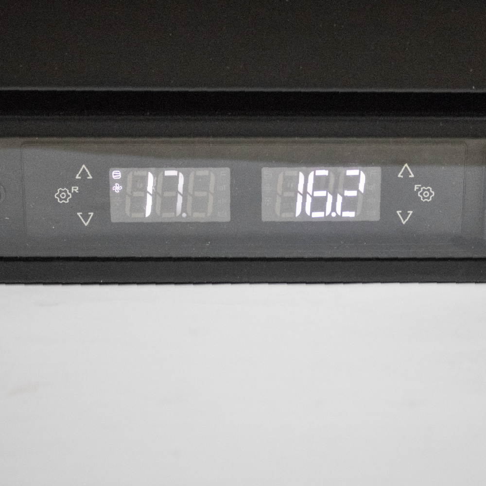 POLARCAB - Black Dual Fridge (80L) Freezer (62L)