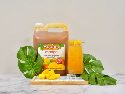 MAGALIES - 5 litre Mango 100% 1+5 fruit juice concentrate.