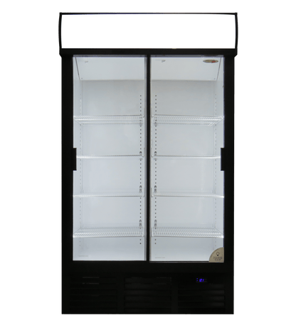 FRIDGE STAR – Double Sliding Glass Door Beverage Cooler