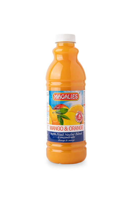 Magalies 1 litre Mango & Orange 40% 1+4 fruit nectar concentrate