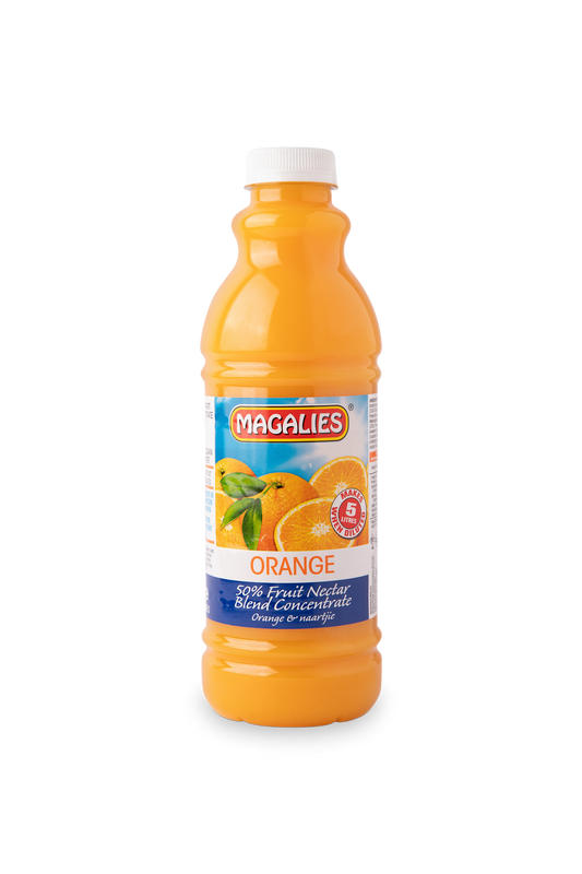 Magalies 1 litre Orange 50% 1+4 fruit nectar concentrate