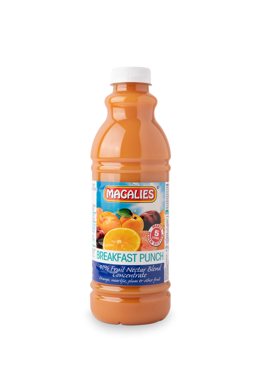 Magalies 1 litre Breakfast Punch 40% 1+4 fruit nectar concentrate