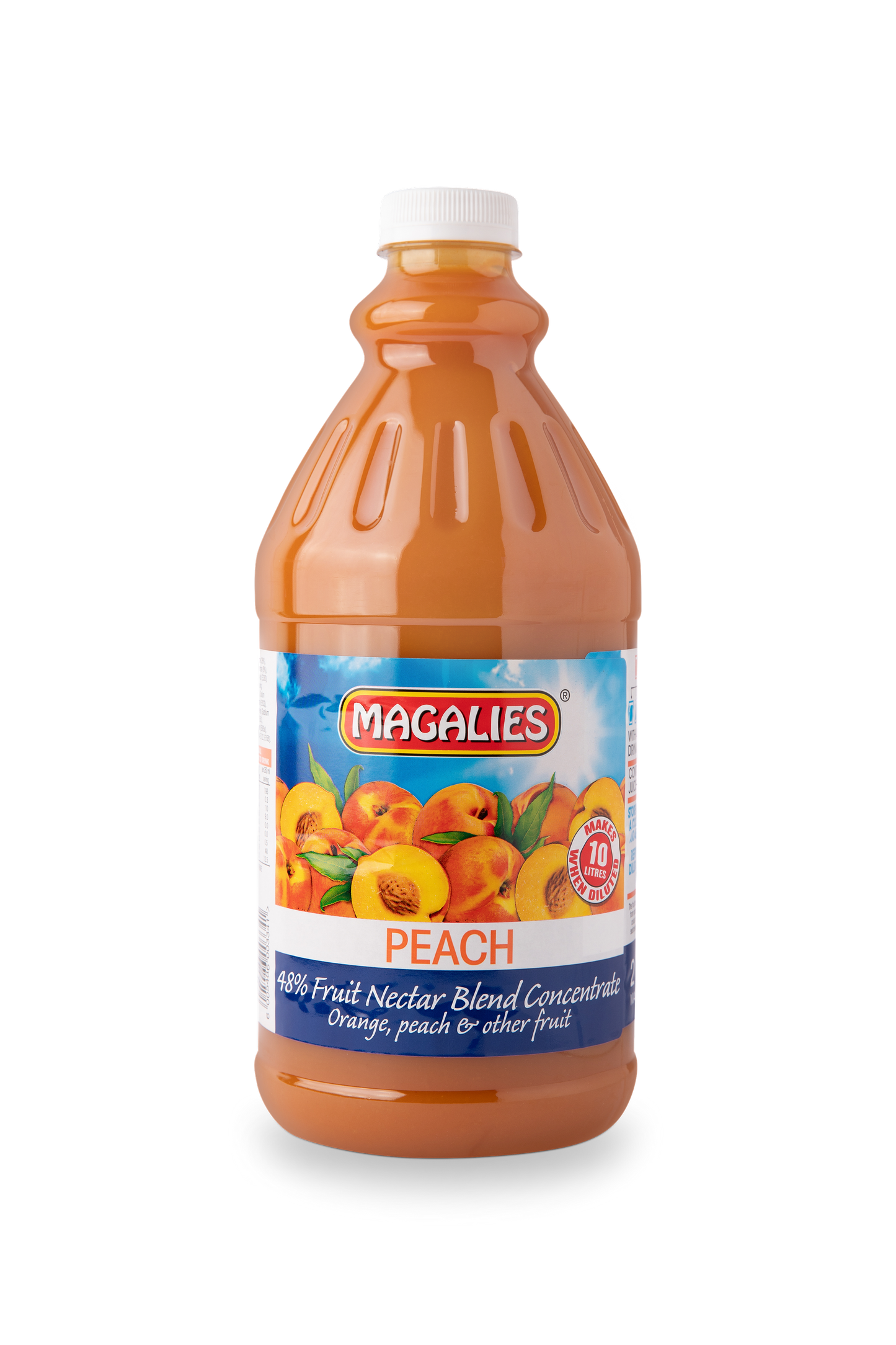 Magalies 2 litre Peach 48% 1+4 fruit nectar concentrate