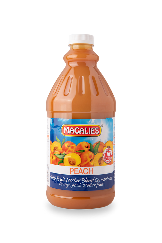 Magalies 2 litre Peach 48% 1+4 fruit nectar concentrate