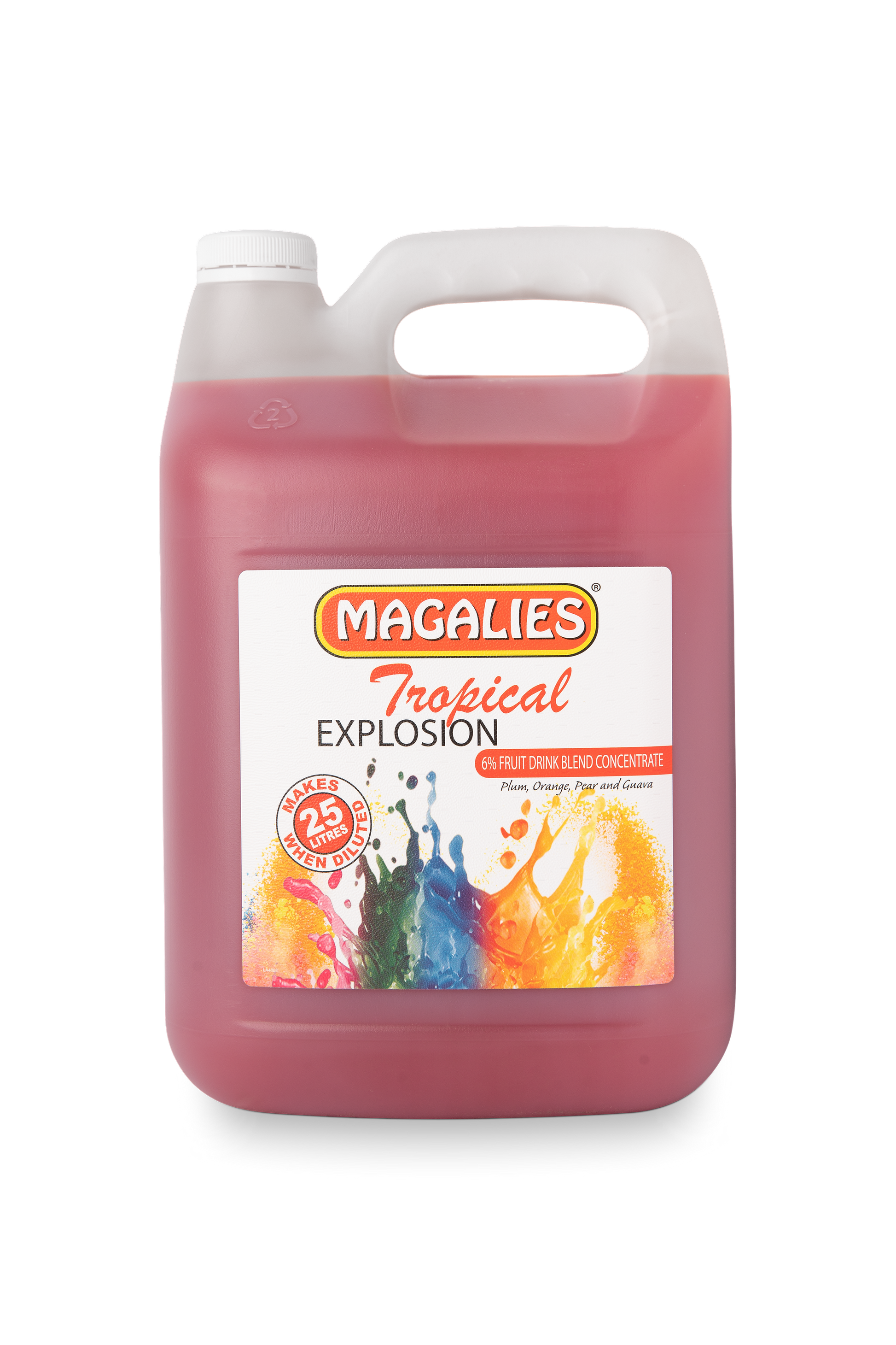 Magalies 5 litre Tropical Explosion 6% 1+4 fruit drink concentrate.