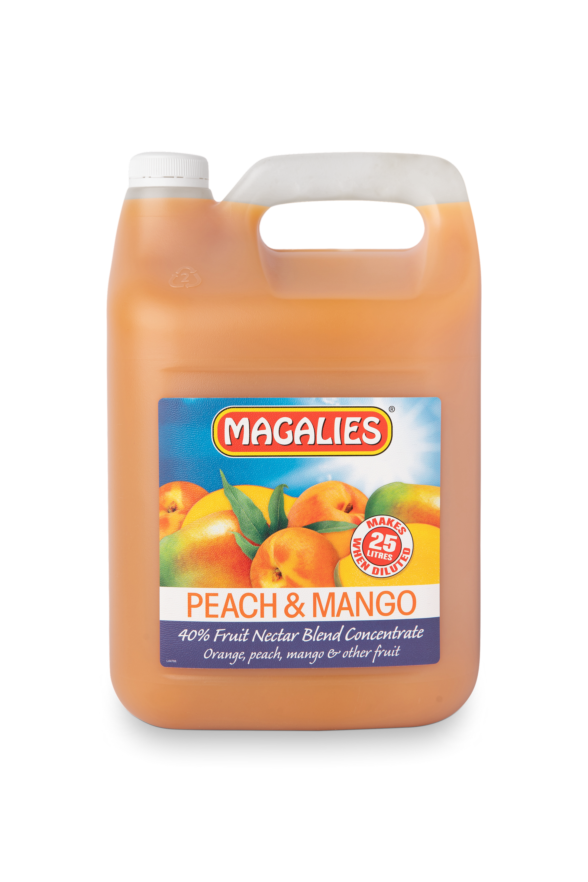 Magalies 5 litre Peach & Mango 40% 1+4 fruit nectar concentrate